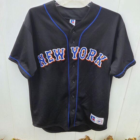 Vintage Russell Athletic Jersey  New York Mets Baseball Sz L  Diamond Collection - Picture 2 of 8